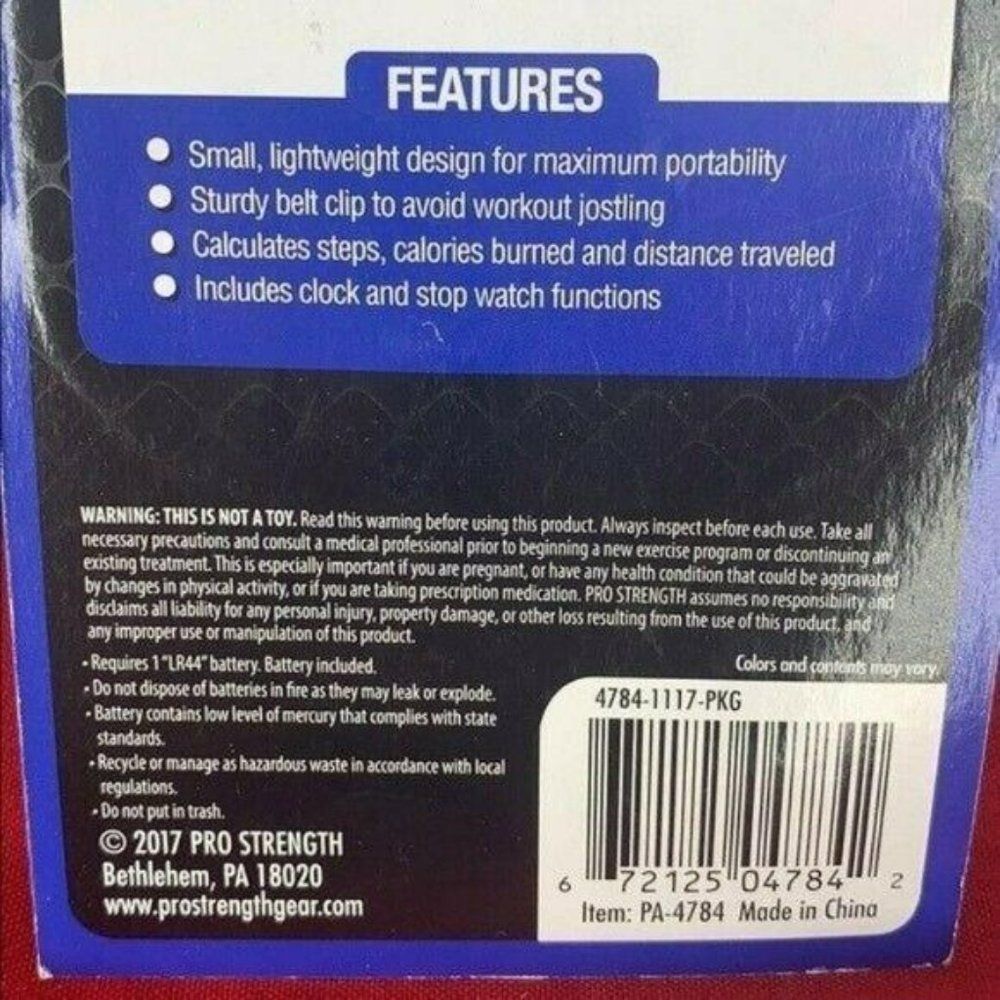 Pro Strength Health Cardio Pedometer step tracker - Picture 5 of 8